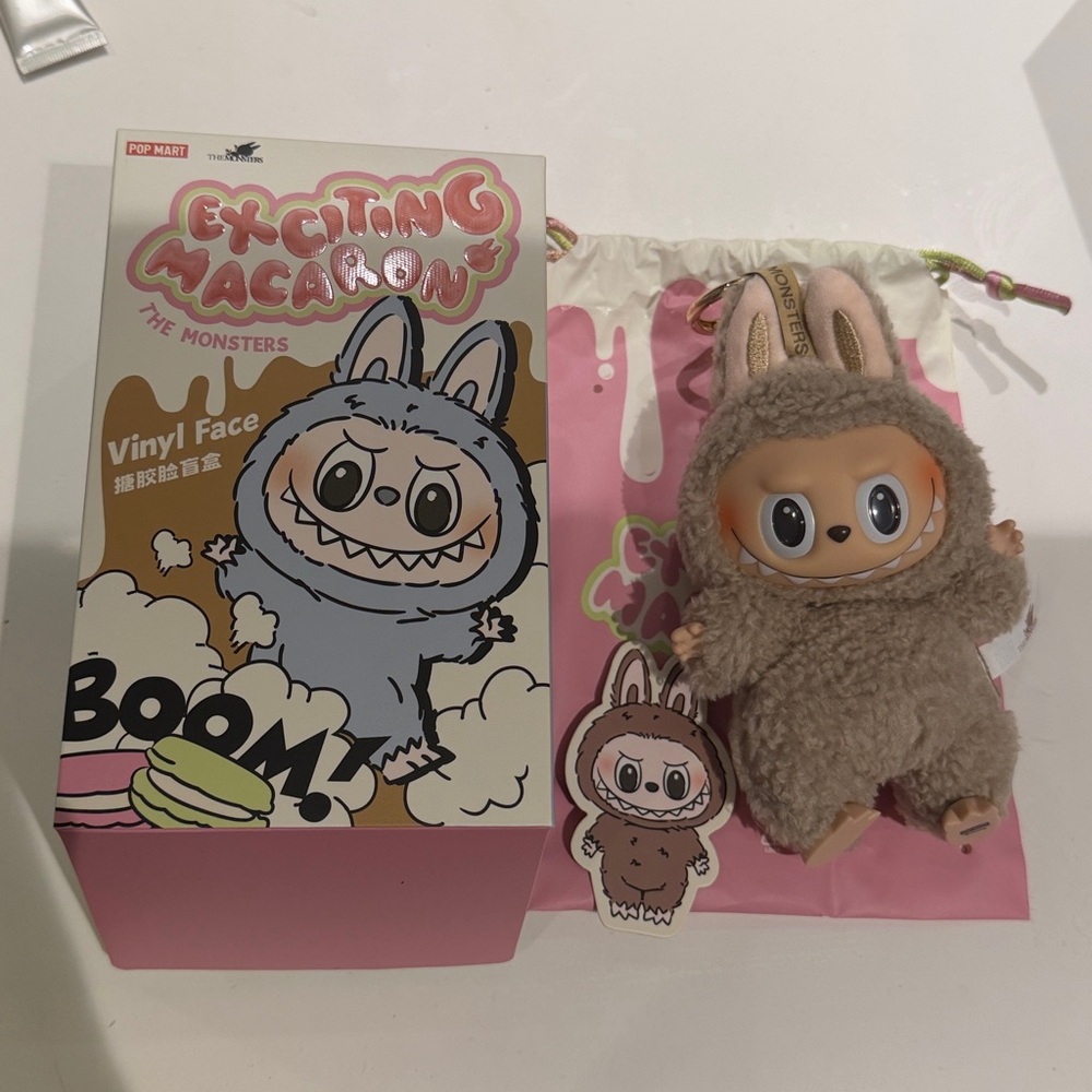 Pop Mart The Monsters Exciting Macaron Labubu, Brand New, Toffee